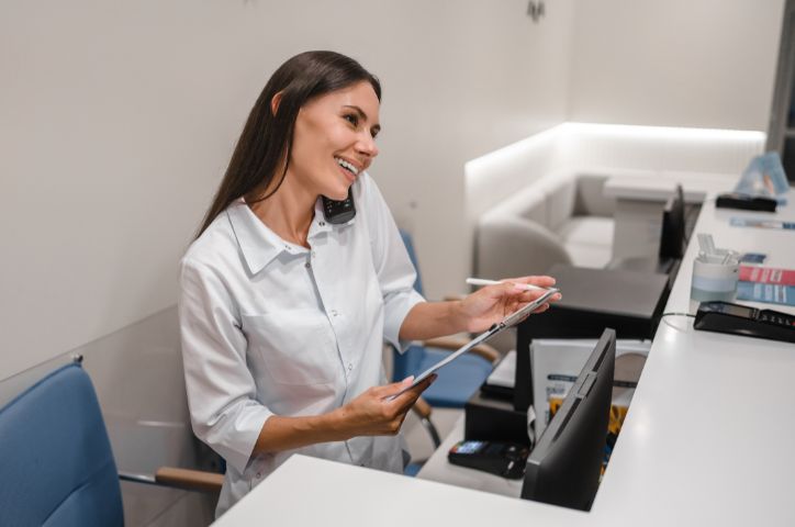 Medical scheduler working