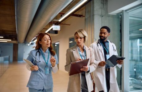 Healthcare Administrators in clinic.