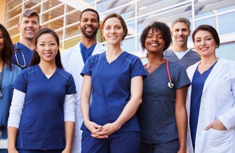 Medical Assistants standing and smiling